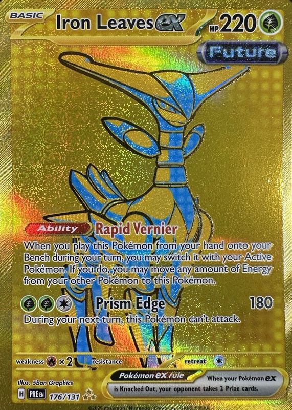 Iron Leaves ex – Hyper Rare #176/131 | Pokémon SV: Prismatic Evolutions